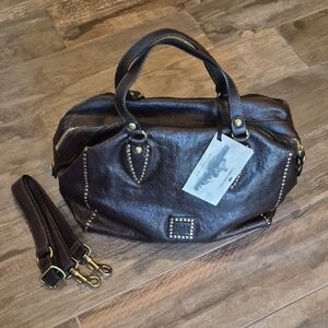Campomaggi Bauletto Grande Vacchetta + Rivettini Large Brown Leather Bag